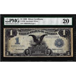 1899 $1 Black Eagle Silver Certificate Note Fr.236 PMG Very Fine 20
