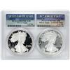 Image 1 : 1986-S & 2016-W $1 Proof American Silver Eagle Coin Set PCGS PR69DCAM