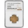 Image 1 : AH451-492 Ghaznavid Dinar A-1637 Ibrahim Gold Coin NGC Genuine