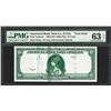 Image 1 : 1929 10 Unit American Bank Note Co. "Test Note" PMG Choice Uncirculated 63EPQ