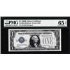 Image 1 : 1928B $1 Funnyback Silver Certificate Note Fr.1602 PMG Gem Uncirculated 65EPQ