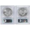 Image 2 : Lot of (2) 2014 $1 American Silver Eagle Coins PCGS MS70 First Strike