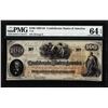 Image 1 : 1862 $100 Confederate States of America Note T-41 PMG Choice Uncirculated 64EPQ