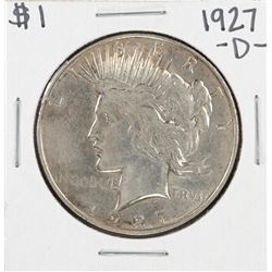 1927-D $1 Peace Silver Dollar Coin