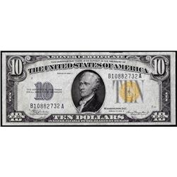1934A $10 North Africa WWII Emergency Issue Silver Certificate Note