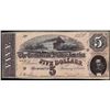 Image 1 : 1864 $5 Confederate States of America Note