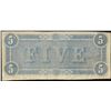 Image 2 : 1864 $5 Confederate States of America Note