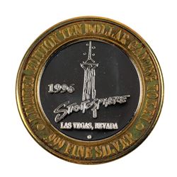 .999 Silver Stratosphere Las Vegas, NV $10 Casino Limited Edition Gaming Token