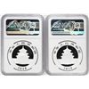 Image 2 : Lot of (2) 2019 China 10 Yuan Silver Panda Coins NGC MS70 Early Releases