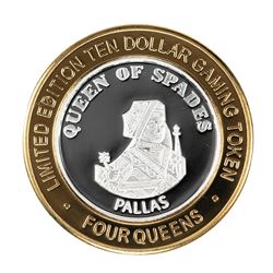 .999 Silver Four Queens Hotel & Casino  Nevada $10 Limited Edition Gaming Token