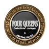 Image 2 : .999 Silver Four Queens Hotel & Casino  Nevada $10 Limited Edition Gaming Token