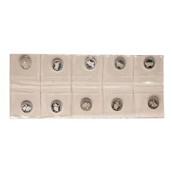 Lot of (10) Disney Mickey & Minnie Mouse 1/20 oz. .999 Fine Silver Coin Rounds