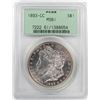 Image 1 : 1893-CC $1 Morgan Silver Dollar Coin PCGS MS61 Old Green Holder