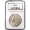Image 1 : 1896 $1 Morgan Silver Dollar Coin NGC MS63