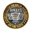 Image 2 : .999 Silver Ballys Las Vegas $10 Casino Limited Edition Gaming Token