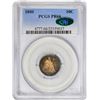 Image 1 : 1880 Proof Seated Liberty Dime Coin PCGS PR66 CAC Amazing Toning