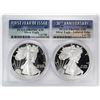 Image 1 : 1986-S & 2016-W $1 Proof American Silver Eagle Coin Set PCGS PR69DCAM