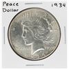 Image 1 : 1934 $1 Peace Silver Dollar Coin