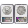 Image 2 : Lot of 2006-W & 2007-W $1 American Silver Eagle Coins NGC MS69