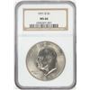 Image 1 : 1971-D Eisenhower Dollar Coin NGC MS66