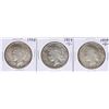 Image 1 : Lot of 1934, 1934-S, & 1934-D $1 Peace Silver Dollar Coins