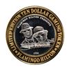 Image 1 : .999 Fine Silver Flamingo Reno, Nevada $10 Limited Edition Gaming Token