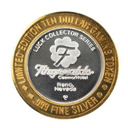 .999 Silver Fitzgeralds Casino & Hotel Reno, Nevada $10 Limited Edition Gaming Token