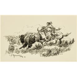 John Hampton | Indian Buffalo Hunt