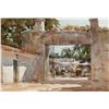 Image 1 : Lowell Ellsworth Smith | Marketplace Through Archway, Mexico