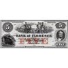 Image 1 : 1800's $5 Bank of Florence, Nebraska Obsolete Note