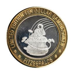 .999 Silver Fitzgeralds Casino & Hotel Reno, NV $20 Limited Edition Gaming Token