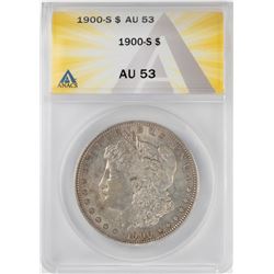 1900-S $1 Morgan Silver Dollar Coin ANACS AU53