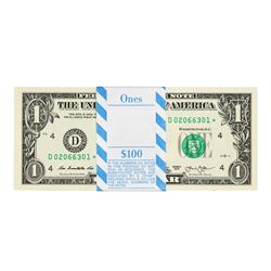 Pack of (100) Consecutive 2013 $1 Federal Reserve Star Notes Cleveland