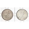 Image 2 : Lot of (2) 1927-S $1 Peace Silver Dollar Coins