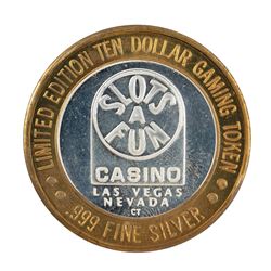 .999 Silver Slots A Fun Casino Las Vegas, NV $10 Limited Edition Casino Gaming Token