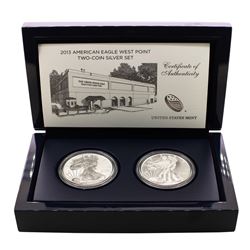 2013-W $1 American Eagle West Point Two-Coin Silver Set
