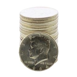 Roll of (20) Brilliant Uncirculated 1964 Kennedy Half Dollar Coins