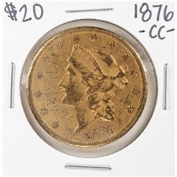 1876-CC $20 Liberty Head Double Eagle Gold Coin