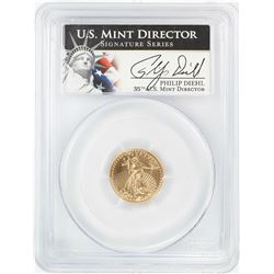 2013 $5 American Gold Eagle Coin PCGS MS70 US Mint Director