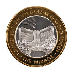 .999 Fine Silver Mirage Las Vegas, Nevada $10 Limited Edition Gaming Token