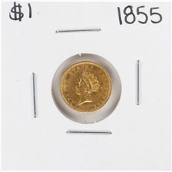 1855 $1 Indian Princess Head Gold Dollar Coin