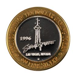 .999 Silver Stratosphere Las Vegas, NV $10 Casino Limited Edition Gaming Token