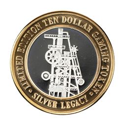 .999 Silver Silver Legacy Reno, Nevada $10 Casino Limited Edition Gaming Token