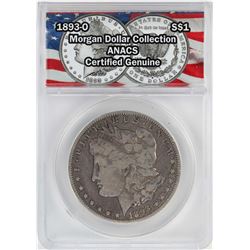 1893-O $1 Morgan Silver Dollar Coin ANACS Certified Genuine