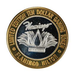 .999 Fine Silver Flamingo Casino Laughlin, NV $10 Limited Edition Gaming Token
