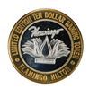 Image 1 : .999 Fine Silver Flamingo Casino Laughlin, NV $10 Limited Edition Gaming Token