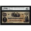 Image 1 : 1862 $100 Confederate States of America Note T-41 PMG Choice Uncirculated 63