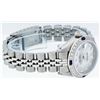 Image 5 : Rolex Ladies Stainless Steel Mother Of Pearl Diamond & Sapphire Datejust Wristwatch