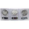 Image 2 : Lot of 2009-2011 $1 American Silver Eagle Coins PCGS MS69