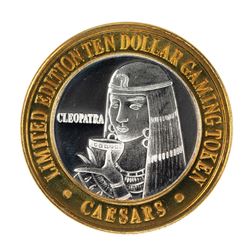.999 Silver Caesars Palace Las Vegas, Nevada $10 Casino Limited Edition Gaming Token